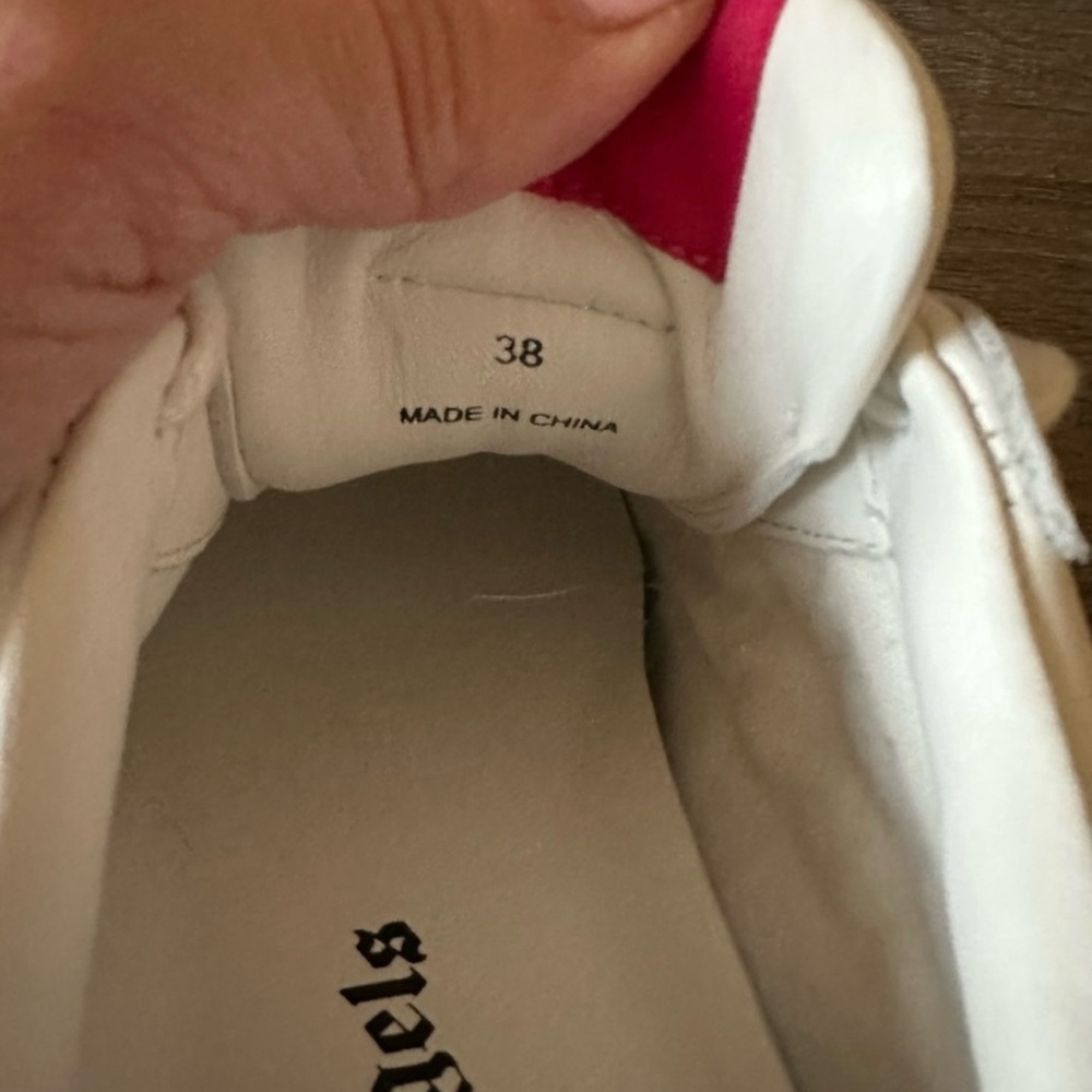 Palm Angels University Sneakers in Fuschia White / Size 38 - Picture 10 of 12